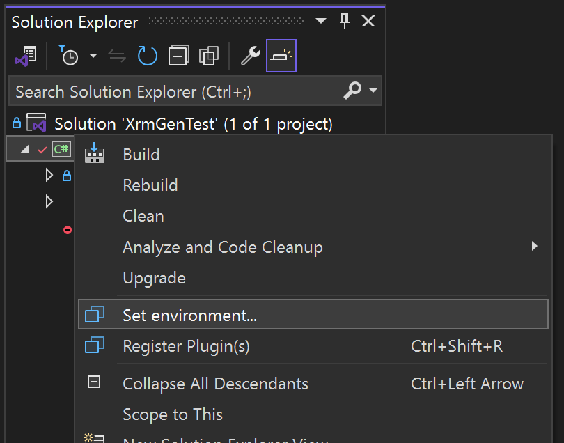 Xrm Tools for Visual Studio